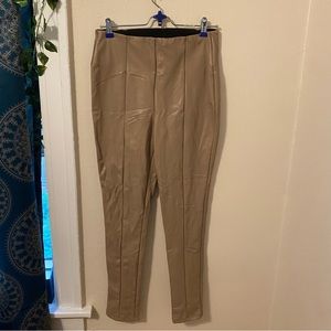BBJ Large Brown Super Stretch Faux Leather Leggings
